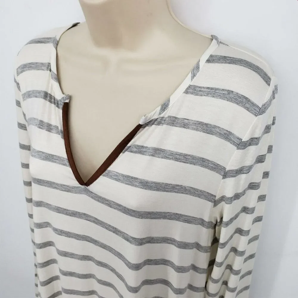 Infinity Raine Tunic Blouse Loose Pullover Long Sleeves
